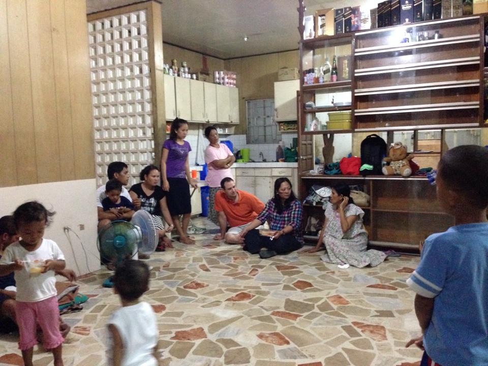 Haiyan survivors sharing their sad stories and their loss