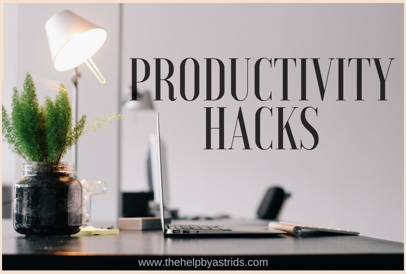 More Productivity Hacks – The Help